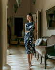 Cove Cut-Out Frill Dress - Black & White