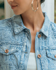 Savannah Embroidered Denim Jacket (BACKORDER)