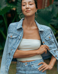 Savannah Embroidered Denim Jacket (BACKORDER)