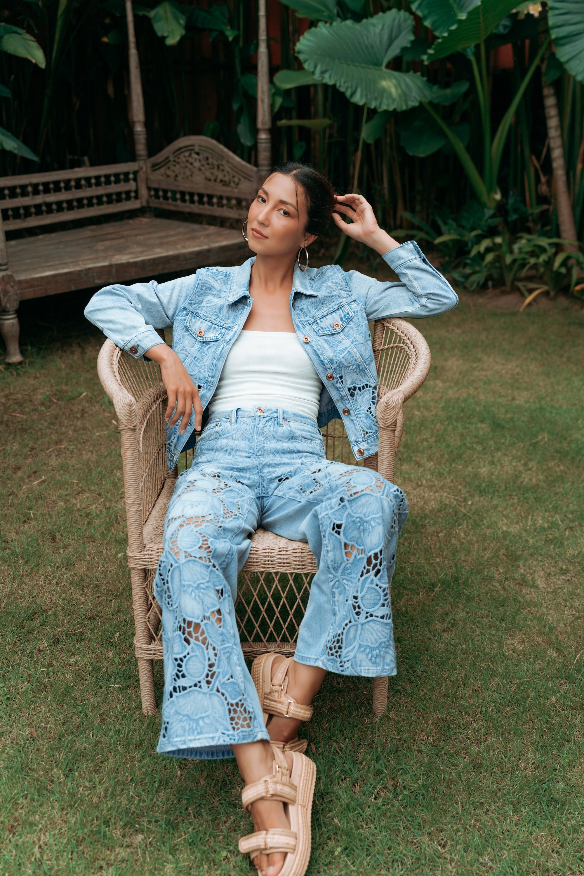 Savannah Embroidered Jeans (BACKORDER)