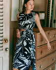 Cove Cut-Out Frill Dress - Black & White