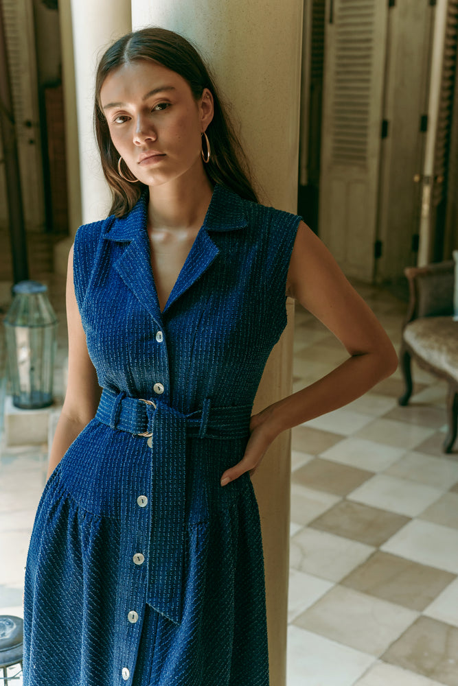 Arissa Denim Shirt Dress (BACKORDER)