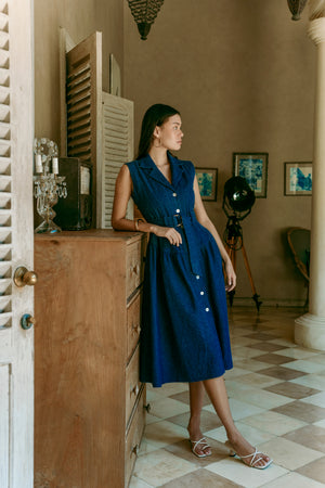 Arissa Denim Shirt Dress (BACKORDER)