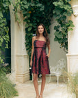 Bordeaux Babydoll Dress