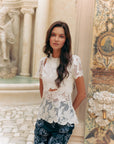 Samara Lace Cut-Out Top (Pre-order)