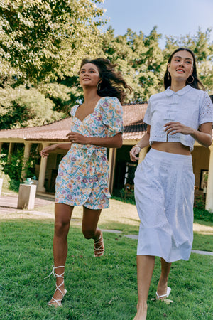 Bianca Broderie Skirt Set