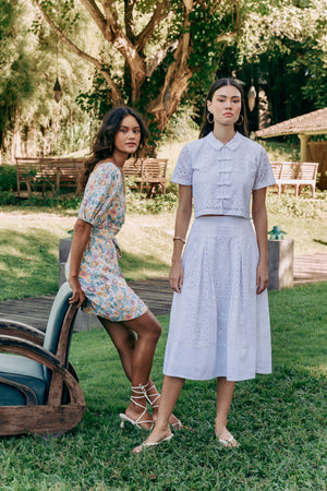 Bianca Broderie Skirt Set