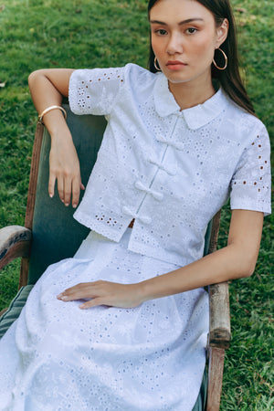 Bianca Broderie Skirt Set