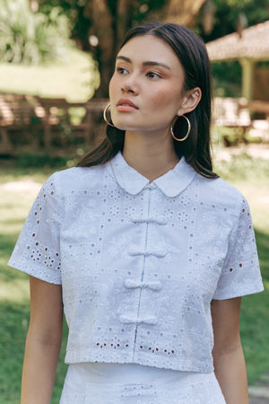Bianca Broderie Skirt Set