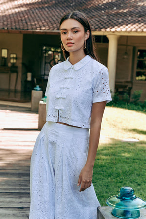 Bianca Broderie Skirt Set