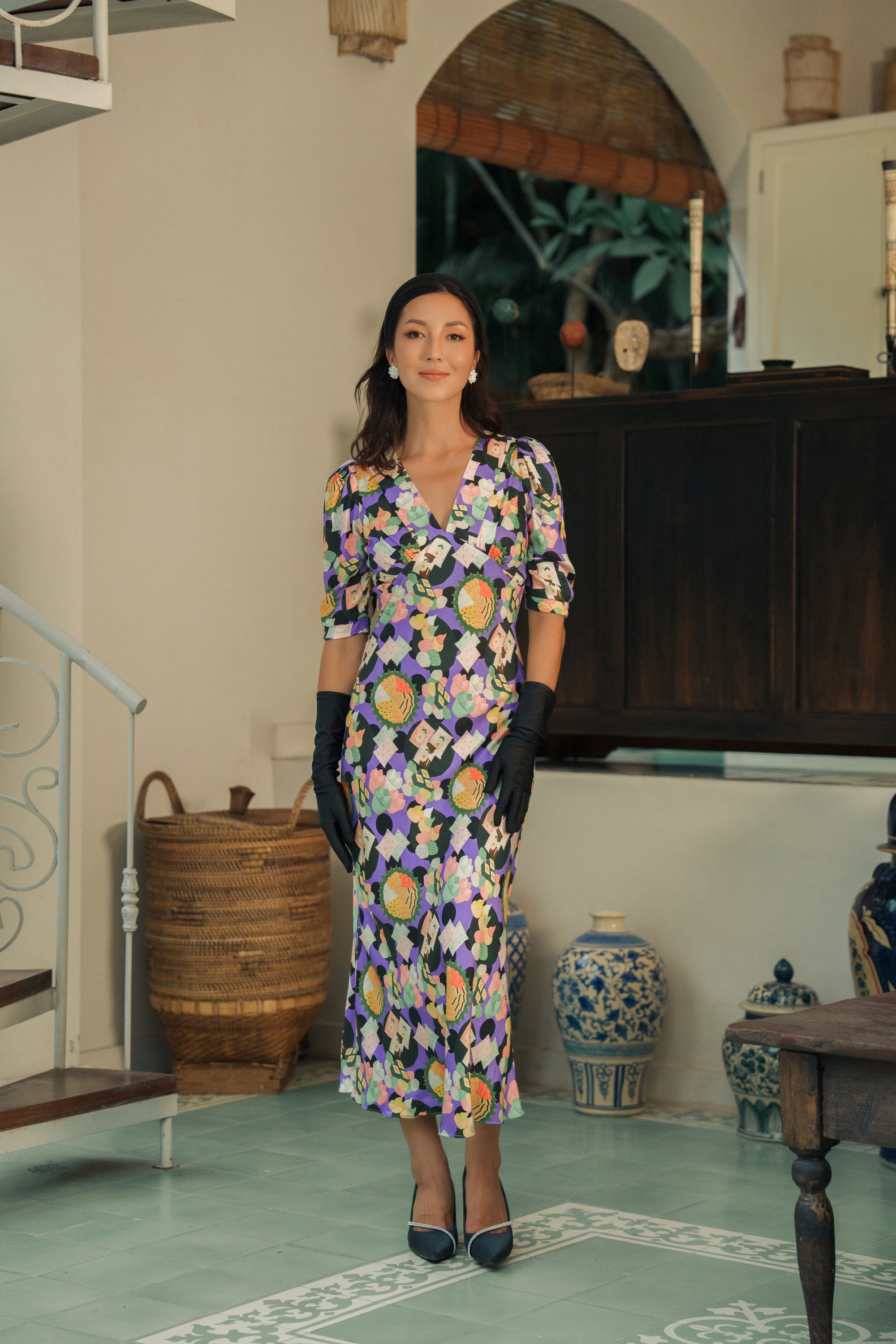 SG60 Limited Edition Kueh Kueh Maxi Dress