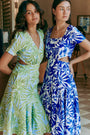 Calypso Midi Dress - Blue Tropics