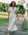 In-a-Knot Maxi Dress - Cream Floral