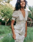 In-a-Knot Maxi Dress - Cream Floral