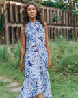 Selah Hi-low Dress - Blue Floral