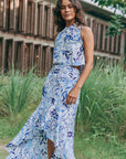 Selah Hi-low Dress - Blue Floral