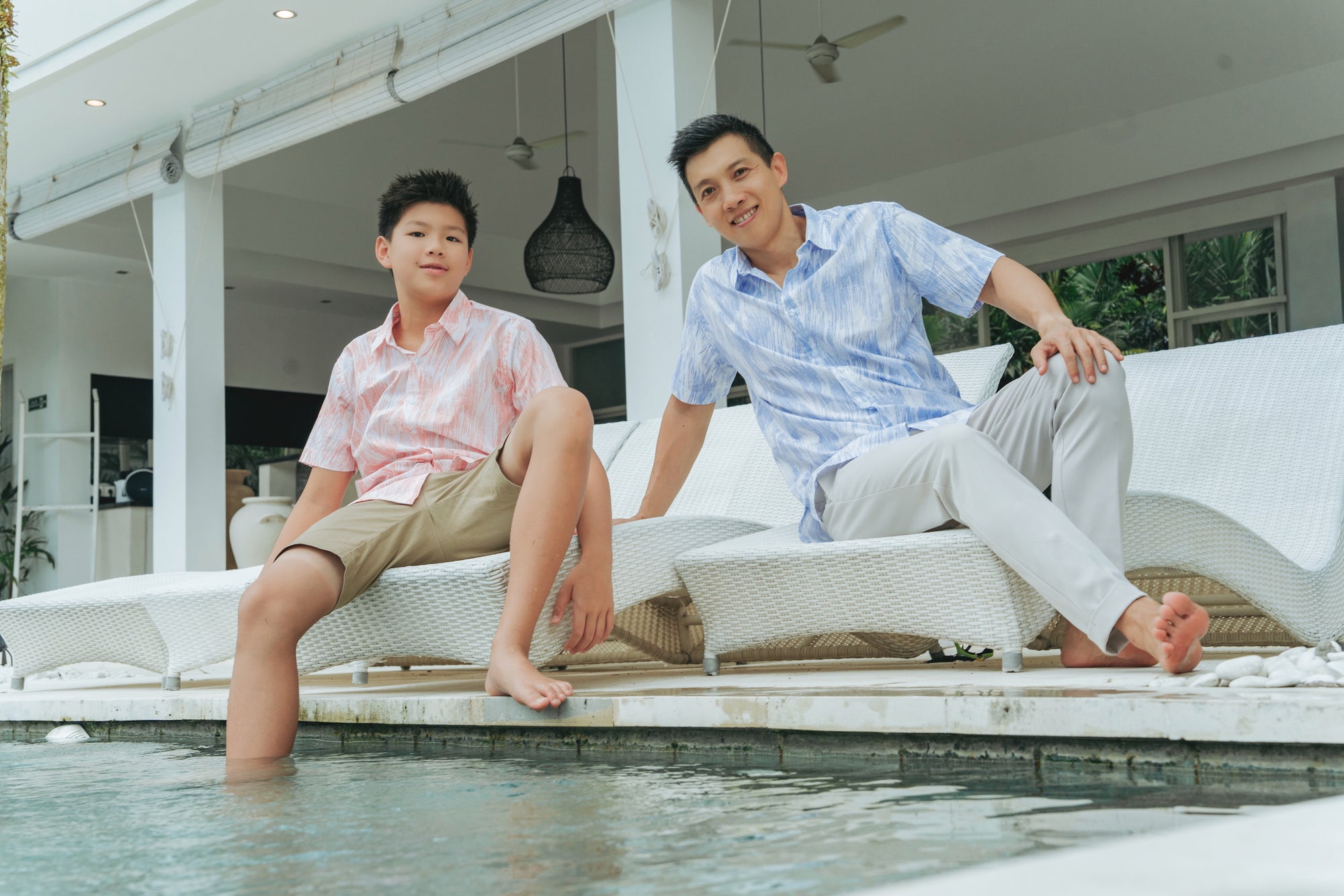 Lil&#39; Man Kei Shirt - Crimson / Blue