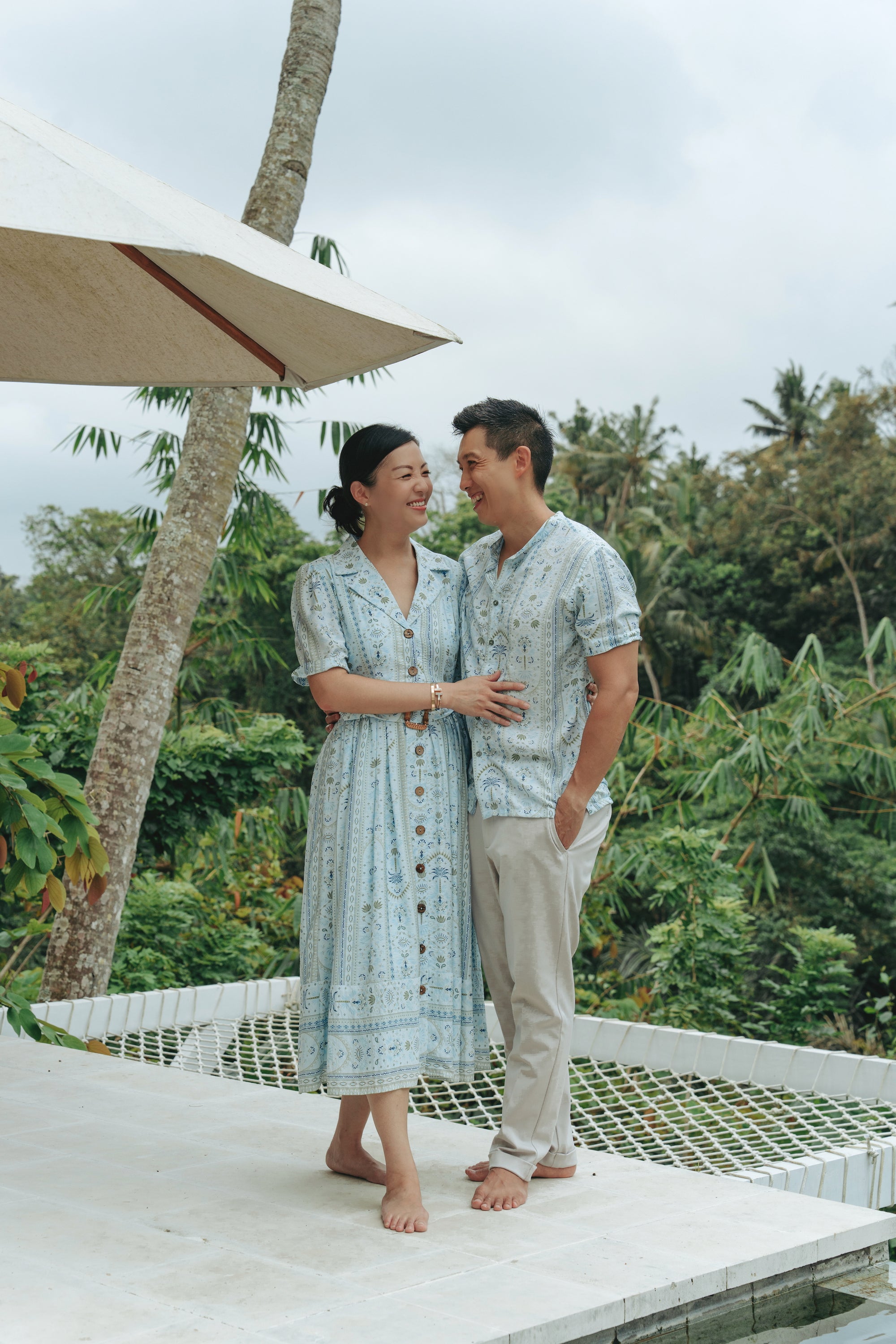 Belted Shirt Dress - Soleil / Memento