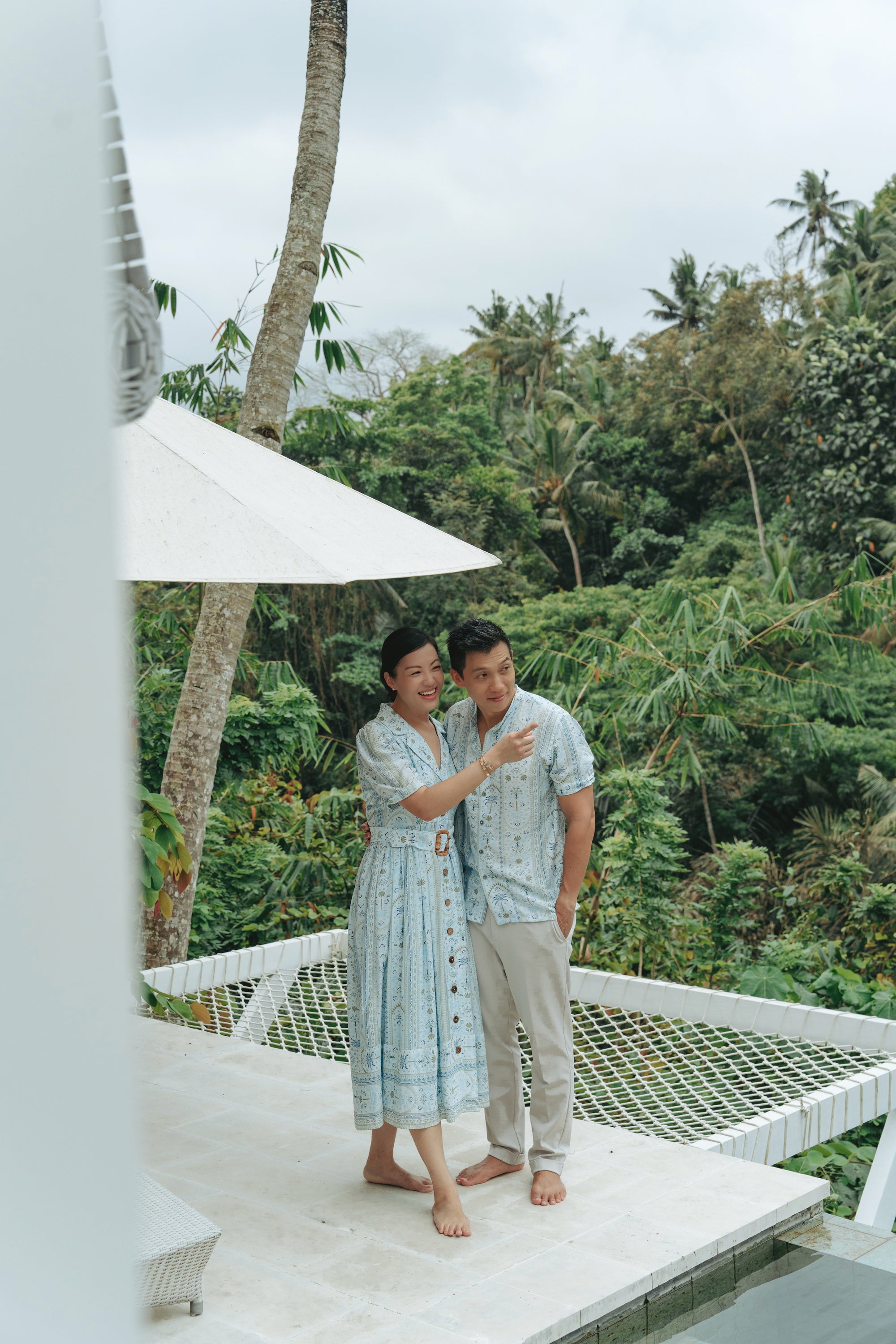 Belted Shirt Dress - Soleil / Memento