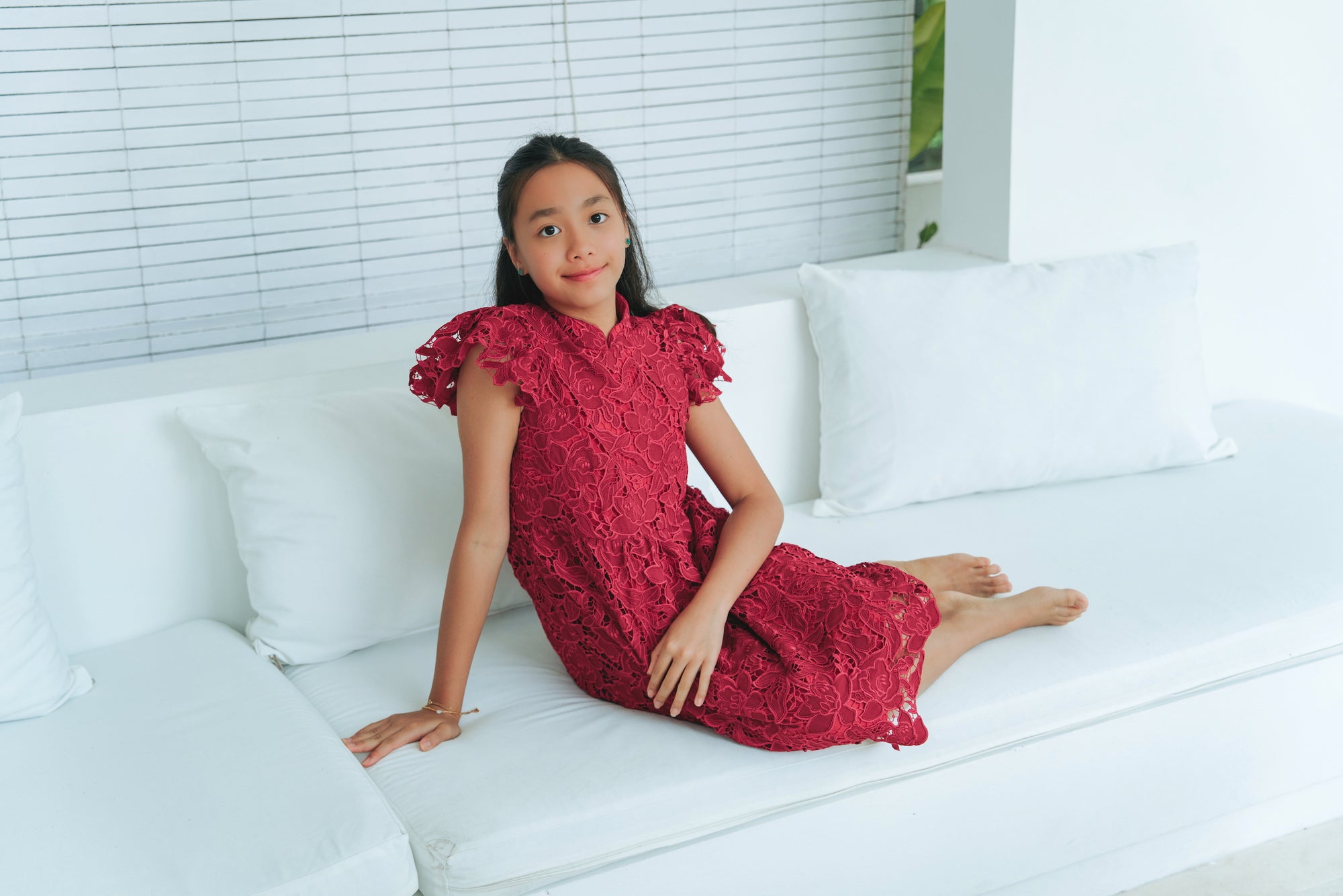 Lil' Brigette Cheongsam - Red
