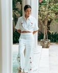 TMP x MarchMay Linen Pants - Cross Stitch Bloom (Pre-order)