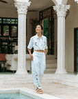 TMP x MarchMay Linen Pants - Cross Stitch Bloom (Pre-order)