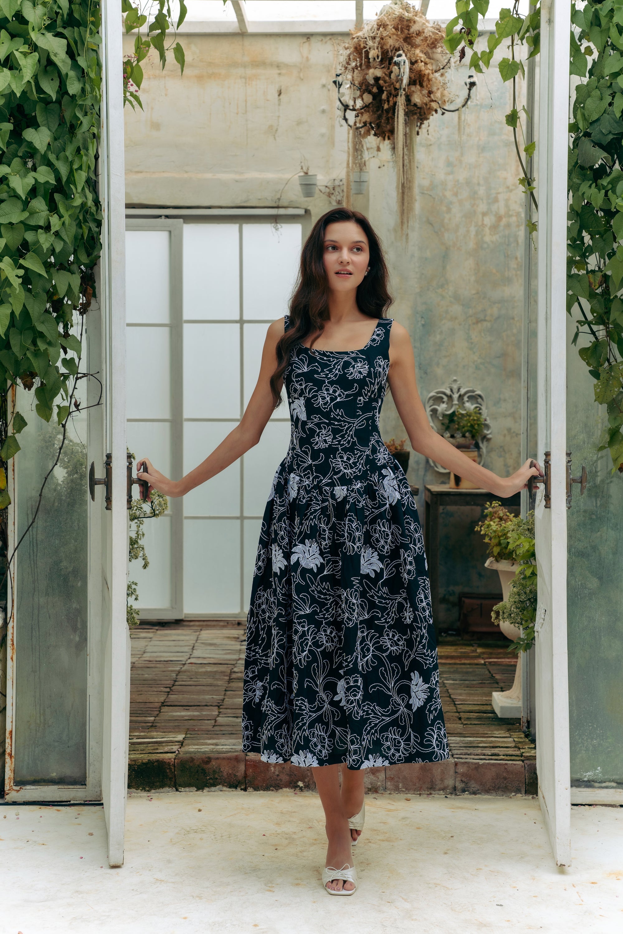 Astoria Drop Waisted Maxi Dress