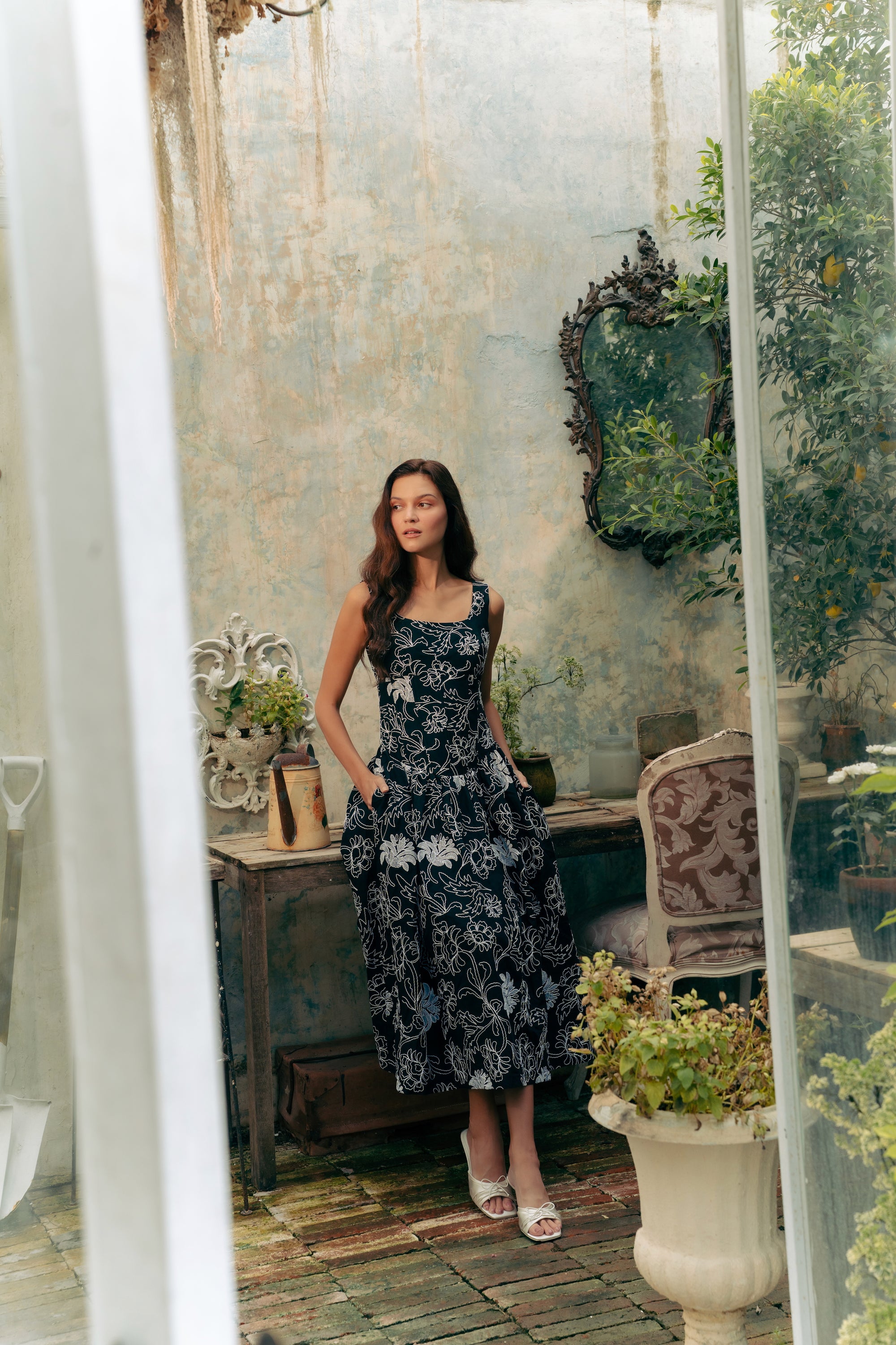 Astoria Drop Waisted Maxi Dress