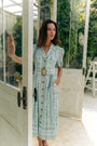 Belted Shirt Dress - Soleil / Memento