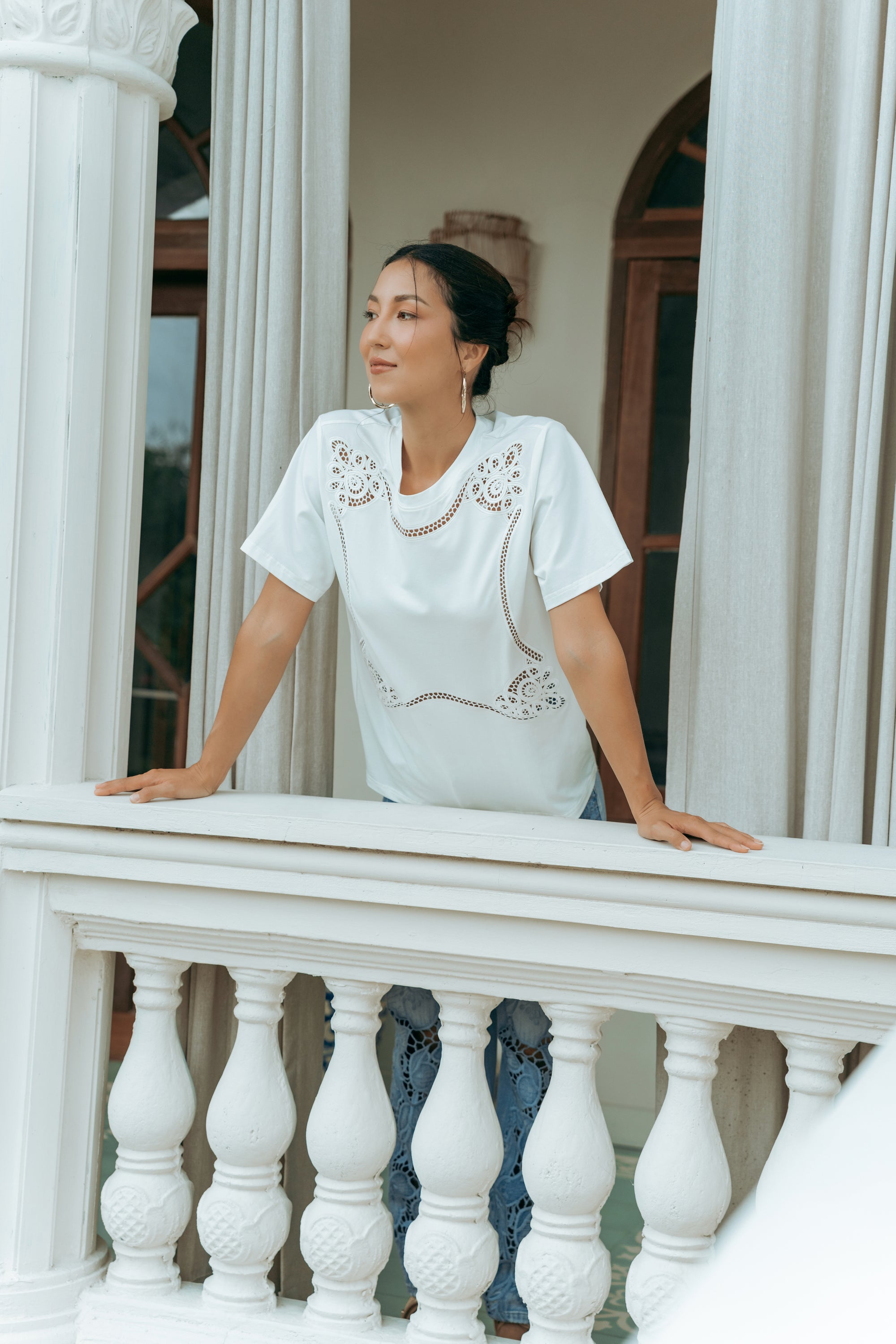 Elouise Embroidered Tee