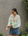 Breeze Throwover Jacket - Abstract Botanical / Pastel Paisley
