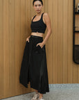 Switch Up Convertible Skirt - Black / Beige