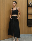 Switch Up Convertible Skirt - Black / Beige