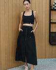 Switch Up Convertible Skirt - Black / Beige