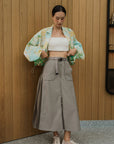 Switch Up Convertible Skirt - Black / Beige