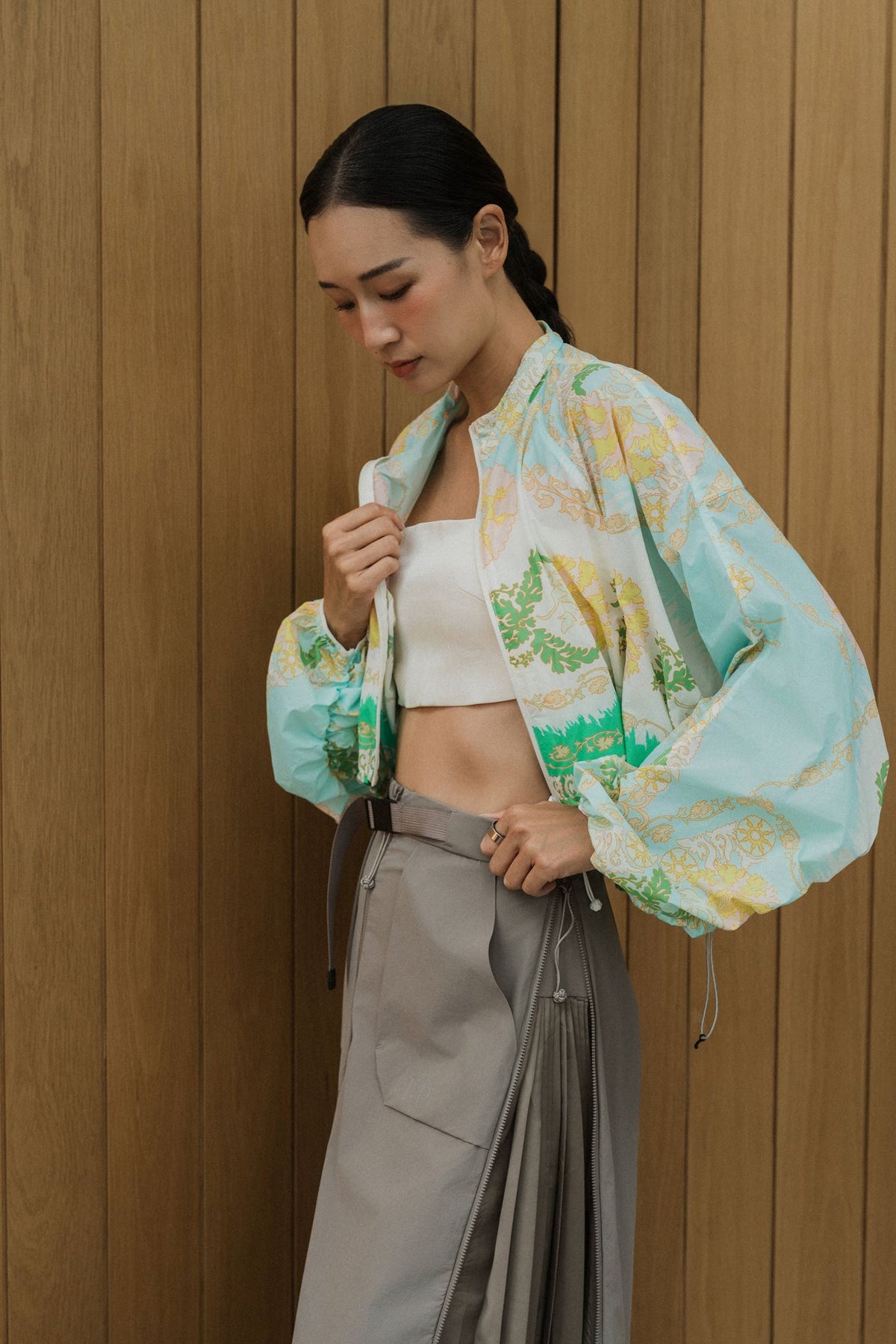 Switch Up Convertible Skirt - Black / Beige