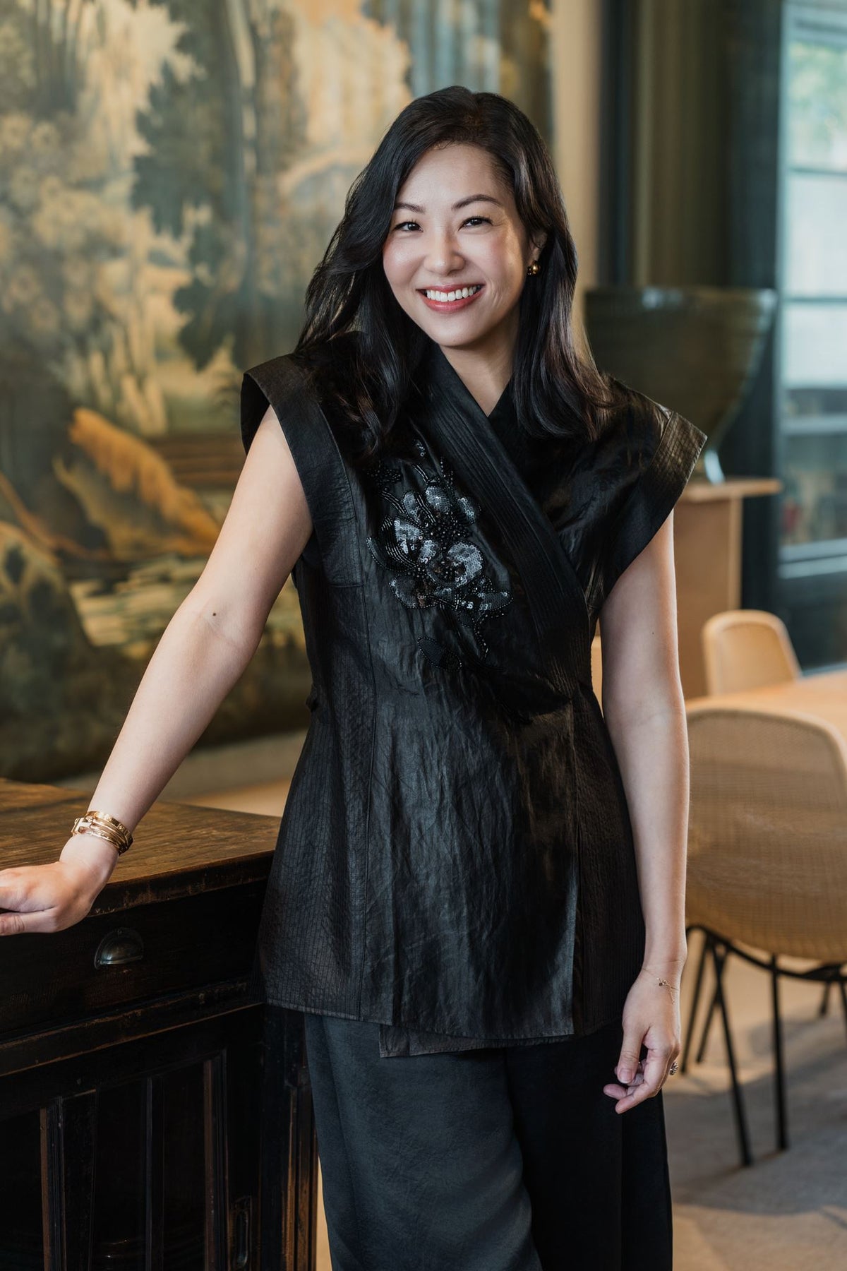 Black Swan Silk Wrap Top (Limited Edition)