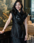 Black Swan Silk Wrap Top (Limited Edition)