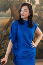 Renegade Cheongsam - Cobalt / Emerald