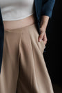 Origami Tailored Pants - Beige / Olive