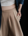 Origami Tailored Pants - Beige / Olive