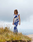 TMP Knits Reversible Two-Piece Pants Set - Blue & White