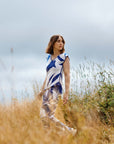TMP Knits Reversible Two-Piece Pants Set - Blue & White