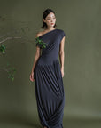 Ori Modal Maxi Dress - Charcoal Grey / Black