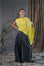 Kendo Wide-Legged Pants- Black / Charcoal / Beige BACKORDER