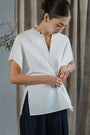 Sana Beaded Cinchable Shirt BACKORDER