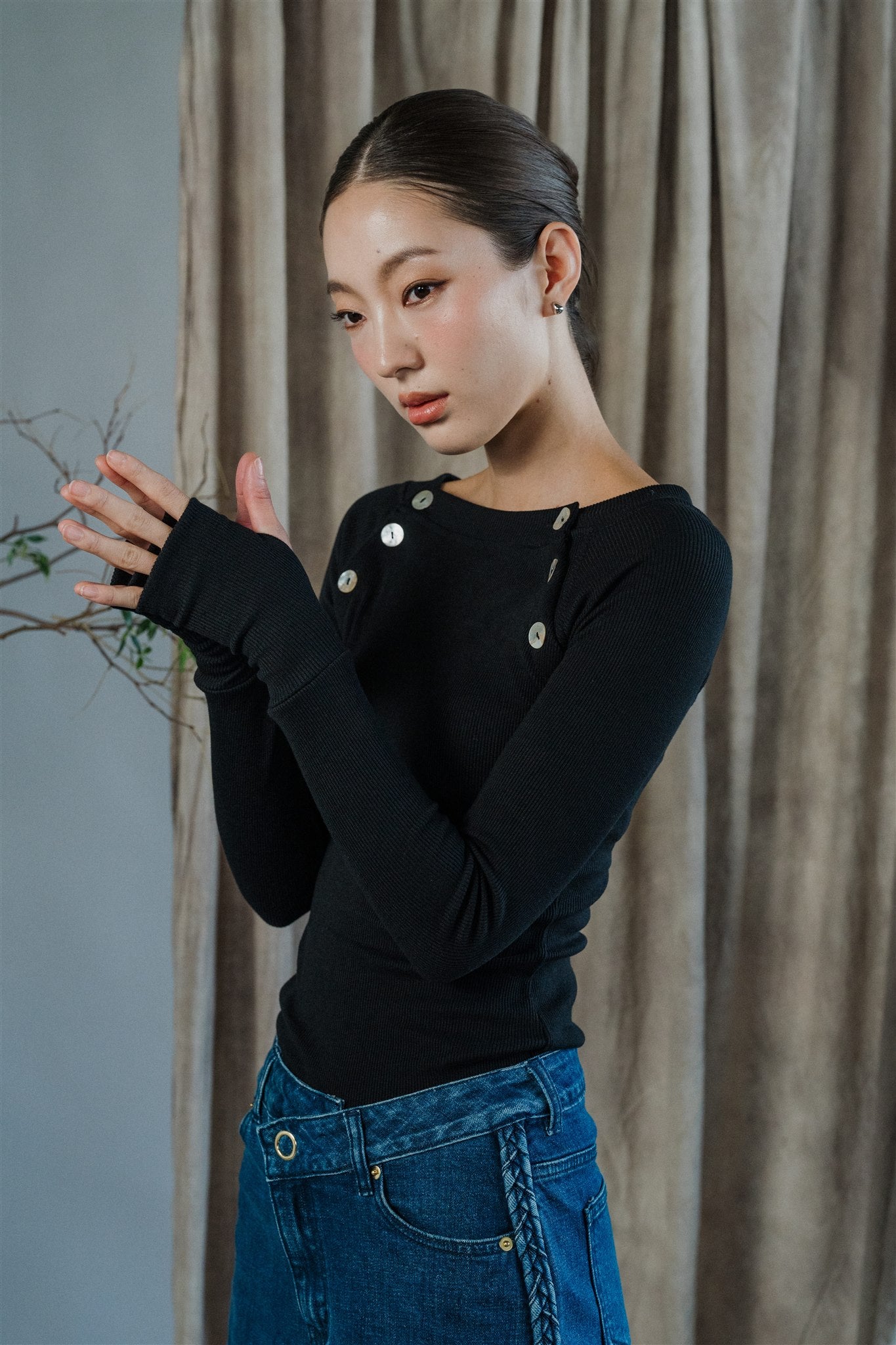 Sora Denim Shorts Set