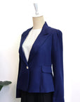 Nola Tailored Blazer - Blush Pink / White / Navy