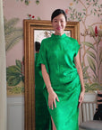 Renegade Cheongsam - Cobalt / Emerald