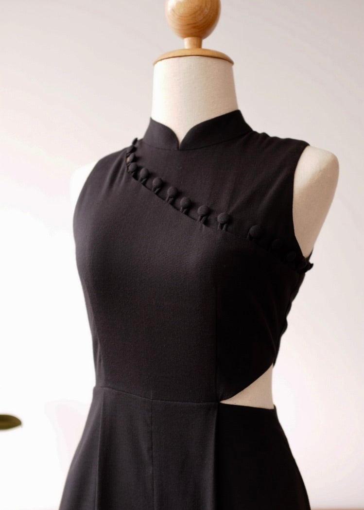 Raven Convertible Jumpsuit - Fuchsia / Black / Forest Green (Pre-order)